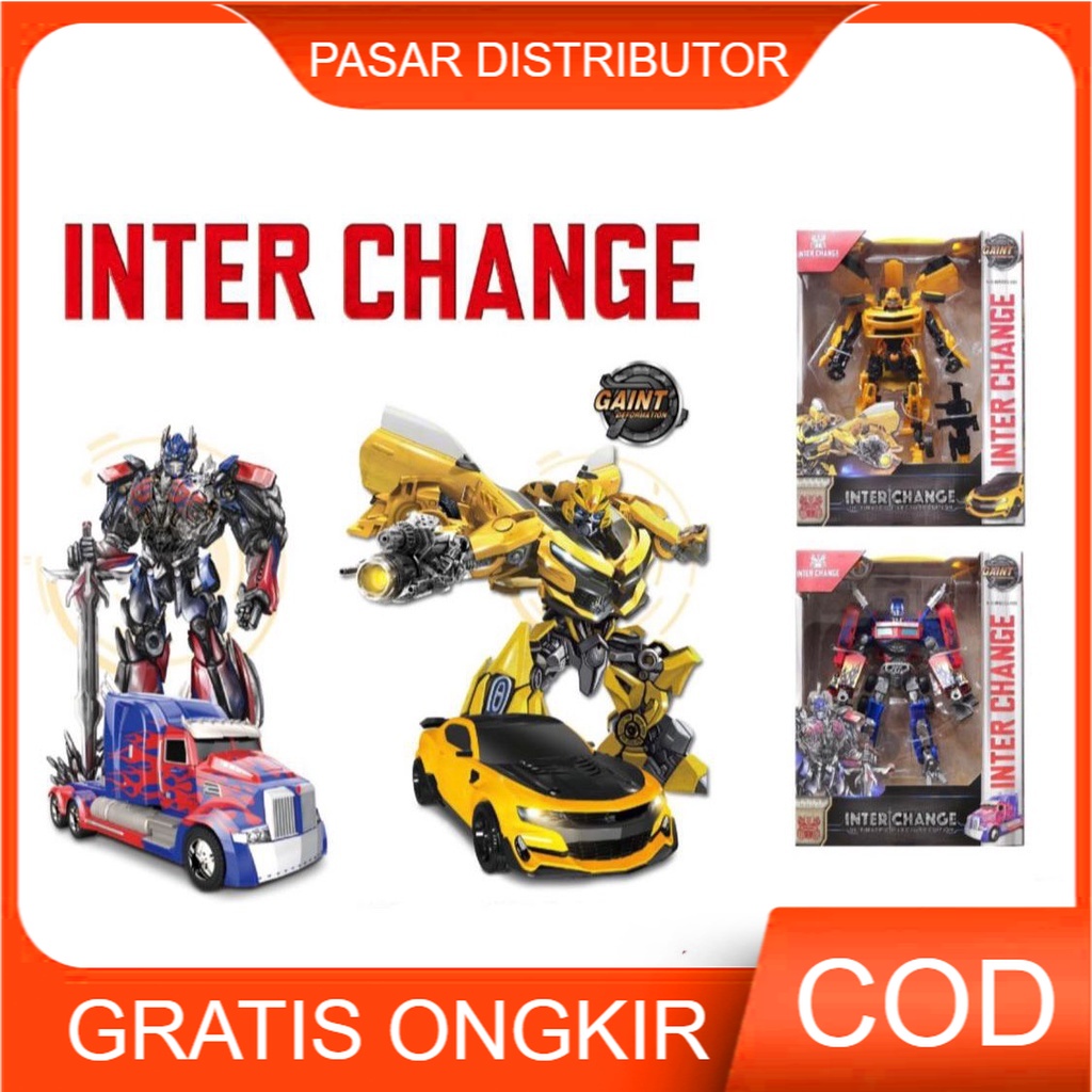 Mainan Action Figure Transformers The Reformers Robot Optimus Prime Rboto Bumblebee - Mainan Anak Mecha Figure