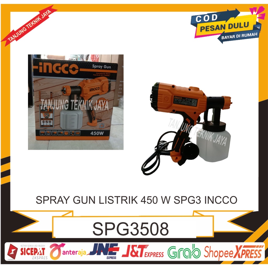 SPRAY GUN LISTRIK HEAVY DUTY INGCO 450 W INCCO