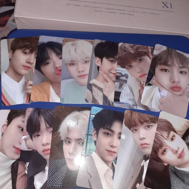 [sharing] x1 official fanclub fankit / pc photocard / notebook