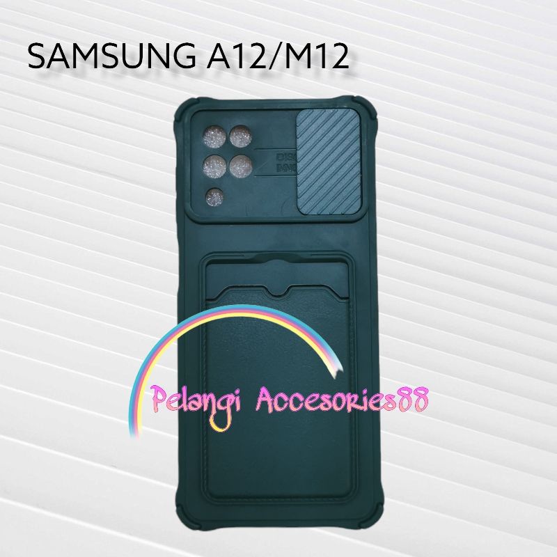 CASE SAMSUNG A12 / M12 CASE SOFTCASE SLEDING WARNA WARNI