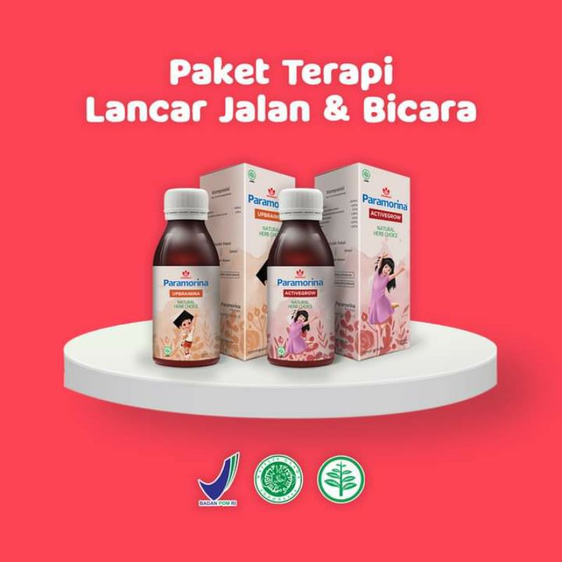 (2 botol) Paramorina Vitabumin Atasi Anak Lambat Bicara Dan jalan Upbrainina Picky Eater ActiveGrow