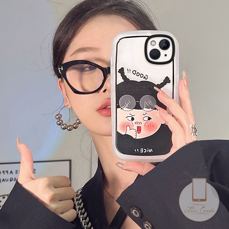 IPHONE Bagus Couple Soft Tpu Phone Case Kompatibel Untuk Iphone7 8plus11 13 12 14 Pro Max 6 6s Plus X XR XS Max SE 2020kartun Lucu Cowok Cewek Shockproof Case Cover