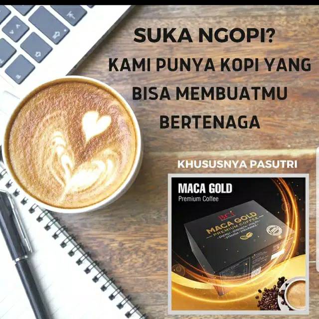 [ 5 SACHET ] BCI MACA GOLD PREMIUM MINUMAN SERBUK RASA KOPI