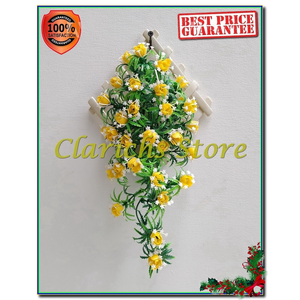 Rambat Bunga Karmila Pretty - Hiasan Bunga Plastik Dinding Pajangan Interior Rumah Kantor Terbaik-3