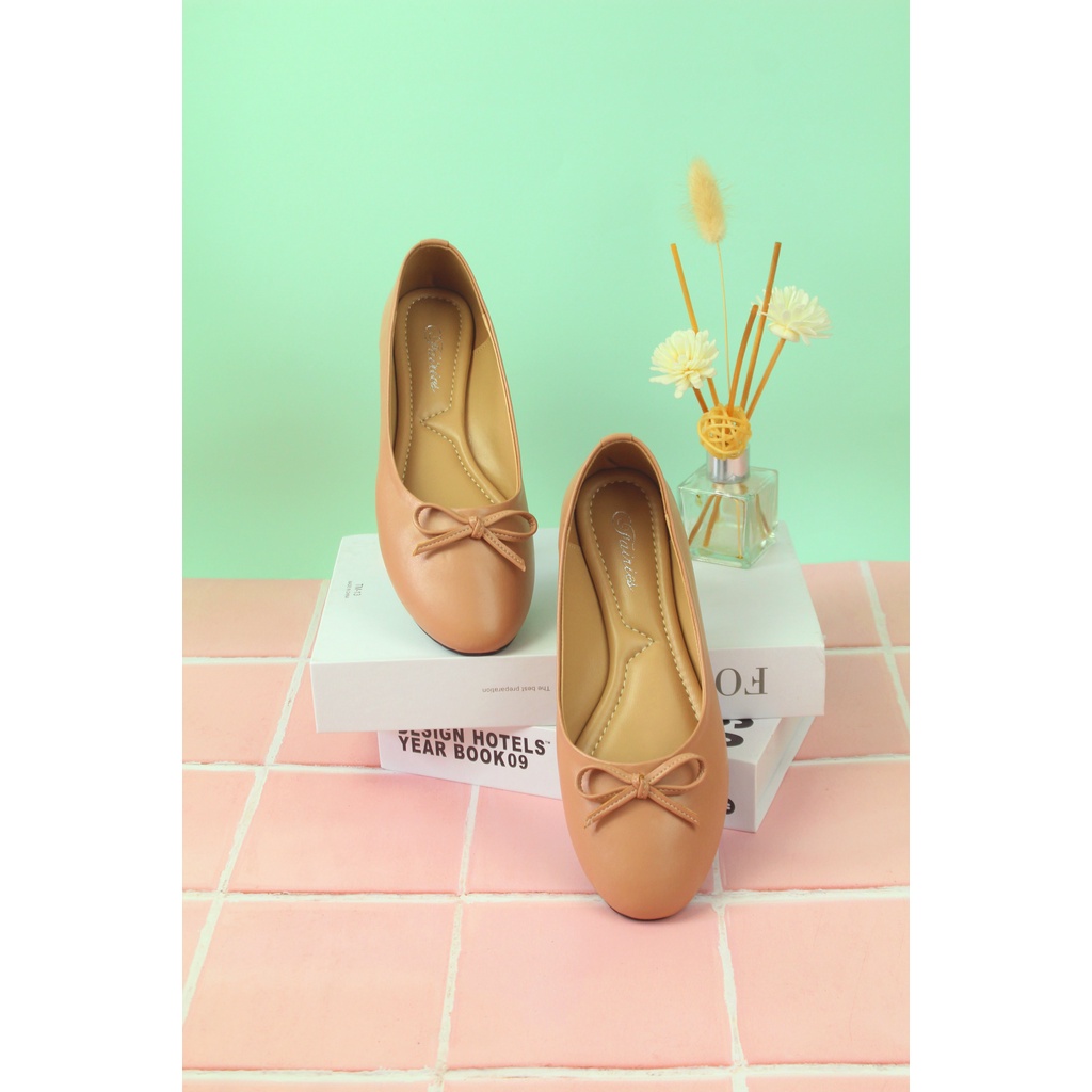 [7.7 Boombastis Sale⚡] - SEPATU WANITA FAIRIES BELLE FS009 BALLERINA FLAT SHOES PREMIUM