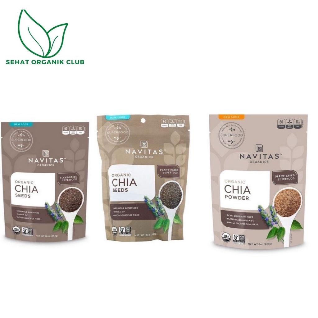 

Navitas Organics Organic Chia Seeds 454 g ; Navitas Organics Organic Chia Seeds 227 g ; Organics Organic Chia Powder 227 g - Chia seeds Chia seed Chiaseed