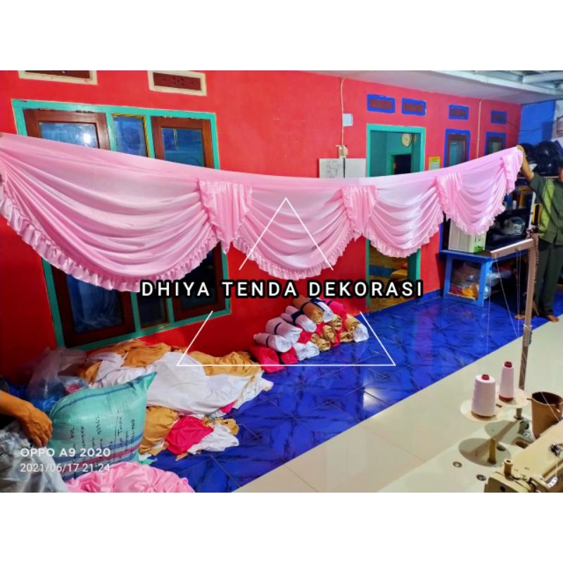 Rumbai tenda / Poni tenda / Dekorasi tenda