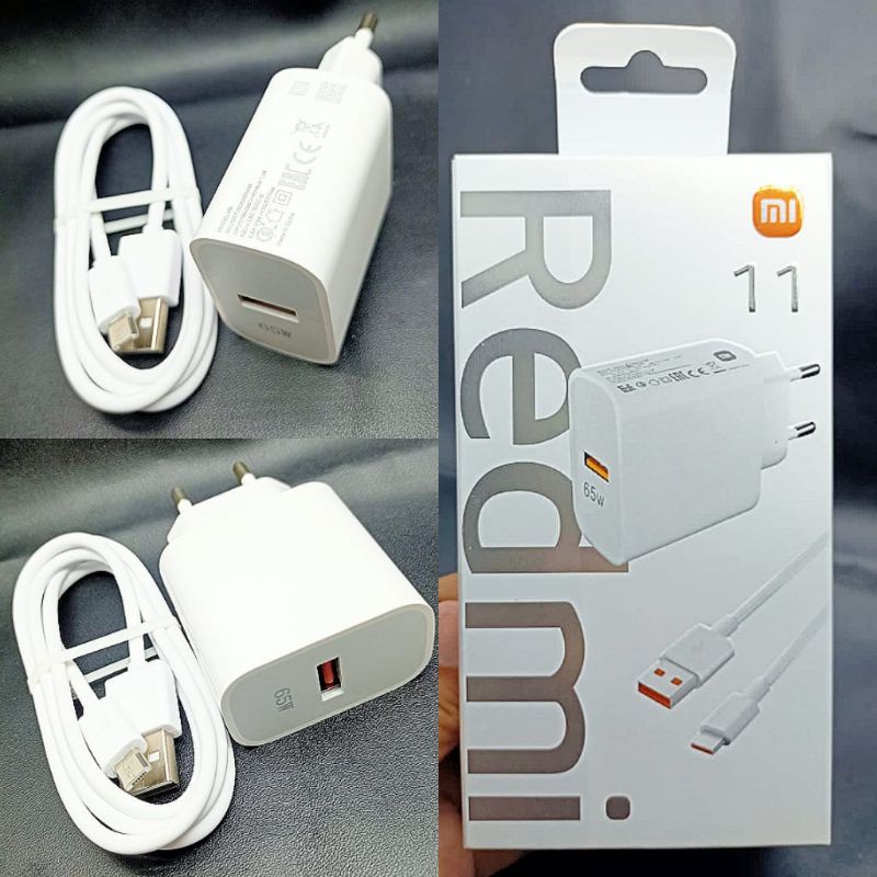 Charger Xiaomi Redmi 65watt Casan Handphone Travel Charge Hp Fast Charging