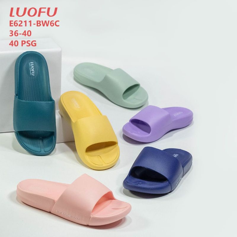 Sandal karet jelly wanita Luofu nyaman sandal karet perempuan terbaru luofu original,sendal sendal kokop perempuan new.