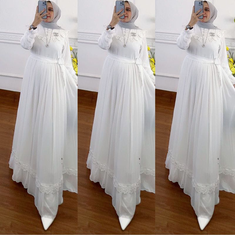 Rauna Maxi / Gamis Wanita Kekinian / Gamis Wanita Terbaru / Maxi Dress Brukat / Dress Kondangan Terbaru / Dress Wanita Kekinian / Dress Wanita Terbaru / Gamis Wanita Terbaru 2022 /Gamis Lebaran 2022 / Gamis Lebaran Model Terbaru 2022