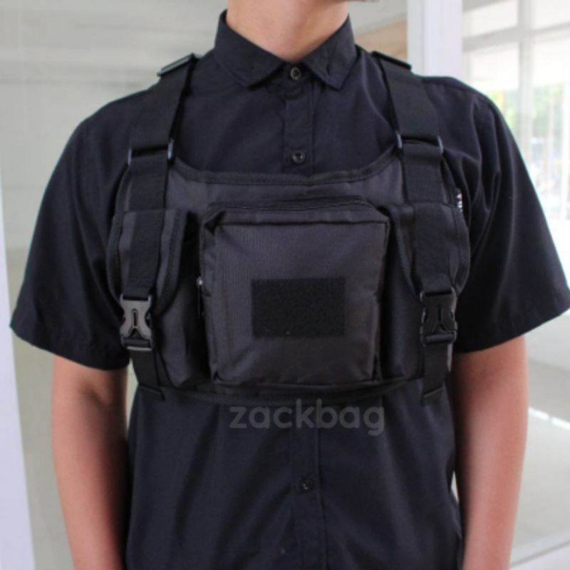 Tas dada rompi tactical army/Tas pelindung dada/Chest bag/Tas dada pria/Chest bag rig by Neisda