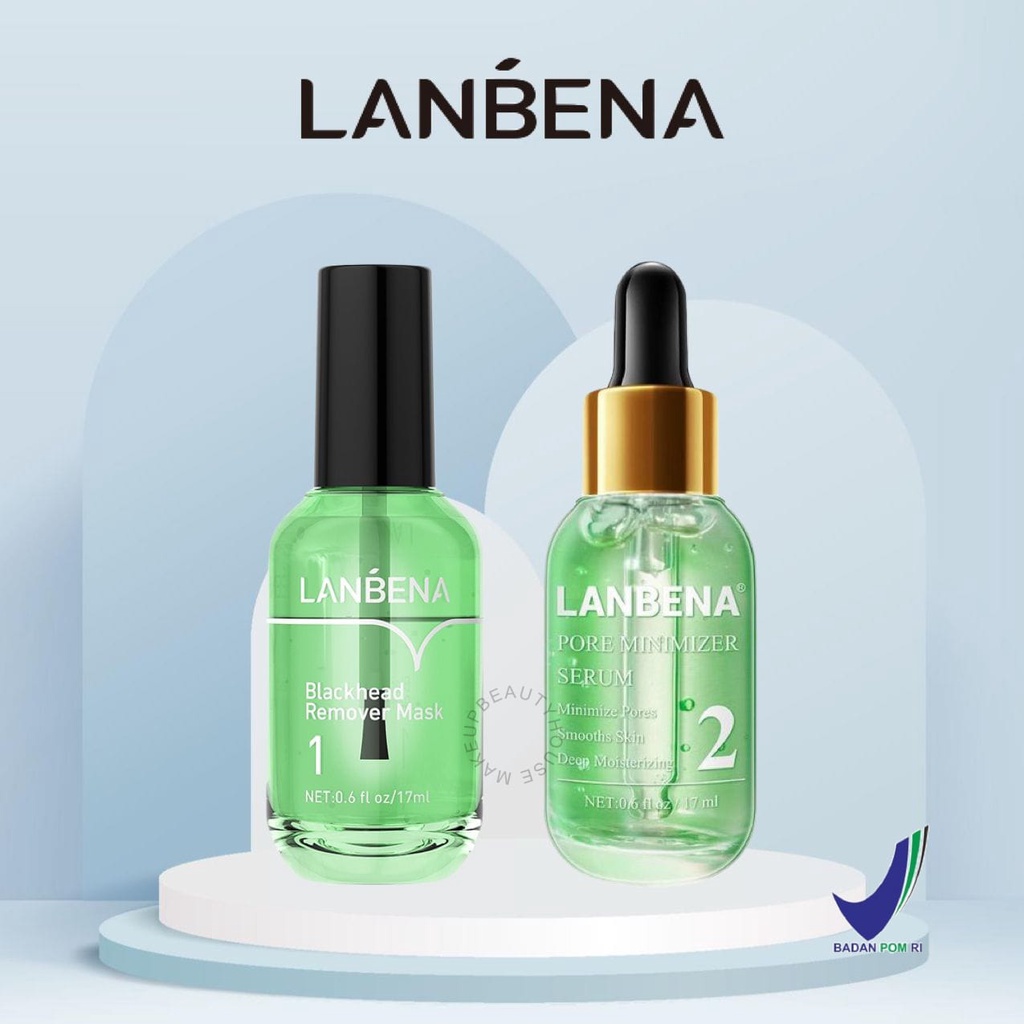 LANBENA Blackhead Mask Step 1 | Pore Minimizer Serum Step 2