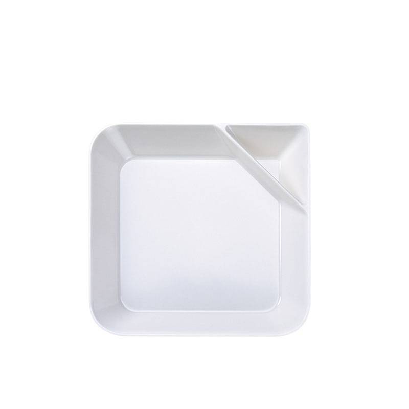 

JYSK Piring Anya Serving Plate Square S D803 White Nature