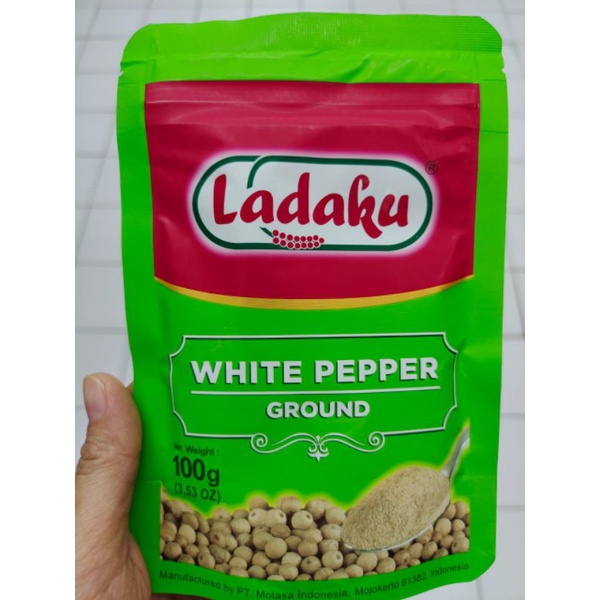 Merica Bubuk Ladaku / White Pepper Ground 100% Murni 100g