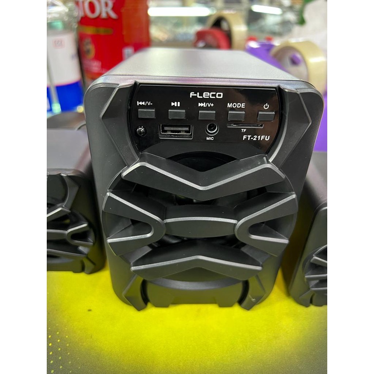 SPEAKER FLECO FT-21FU SUPPORT USB TF CARD / SPEAKER KOMPUTER LAPTOP BISA COLOK MIC