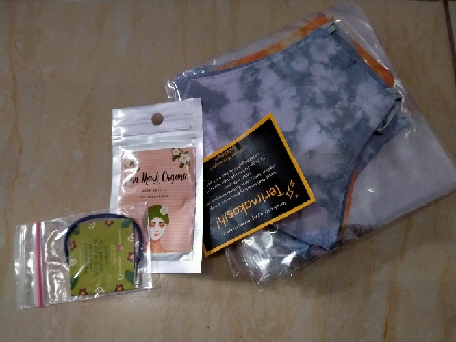 Masker Tie-dye 2 Lapis Terjangkau Murah Keren