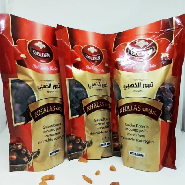 

Kurma Al-Taaj Dates Golden Khalas 500gr