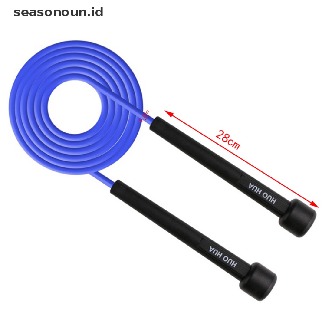 (seasonoun) 1pc Tali Skipping Bahan Plastik Panjang 2.8M Untuk Latihan Kecepatan / Gym / Olahraga