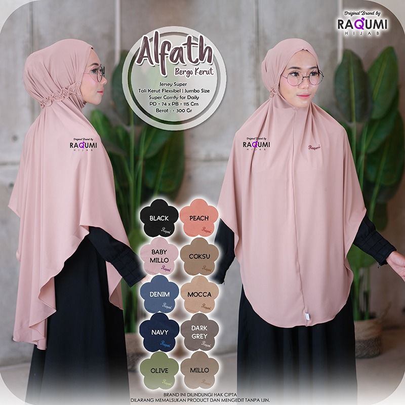 ALFATH RAQUMI DAILY HIJAB ORIGINAL HIJAB PREMIUM