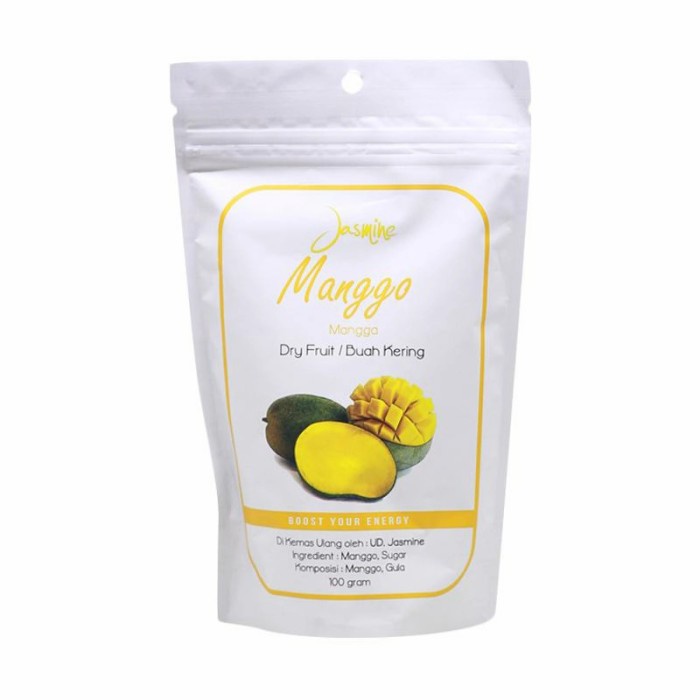 

Flash Sale - Jasmine Manggo Dry Fruit - Buah Kering 100 Gram