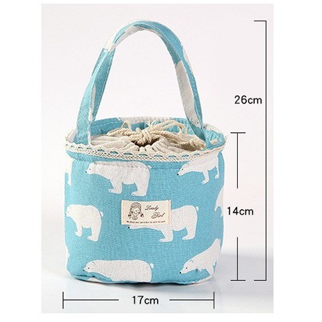 Travelmate Tas Bekal Lunch Bag Rantang Kotak Makan Cooler Bag Klasik  6 MOTIF penahan panas/dingin