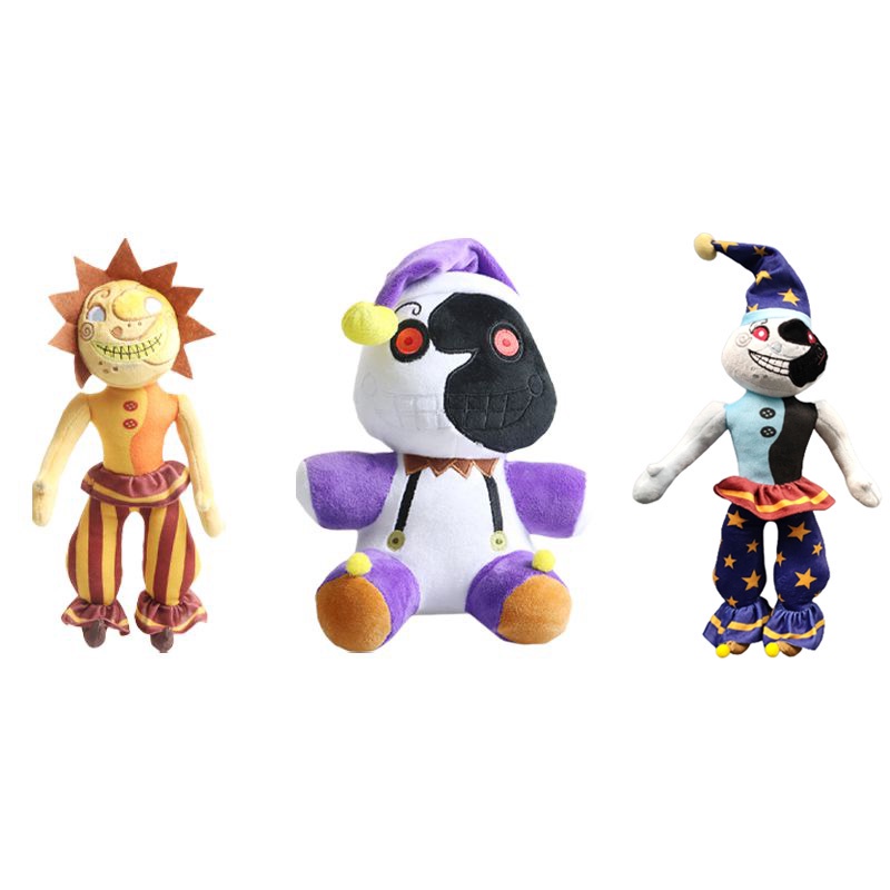 Mainan Boneka Plush FNAF Sundrop Moondrop Daycare Attendant Stuffie Five Nights At Freddy 's Untuk Hadiah