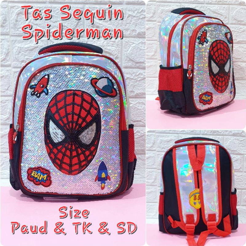 Tas Sekolah Anak Sequin Motif Gambar Frozen LOL Unicorn Ransel Sekolah Anak SD dan TK Sequin Usap Backpack Anak Perempuan dan Laki - Laki
