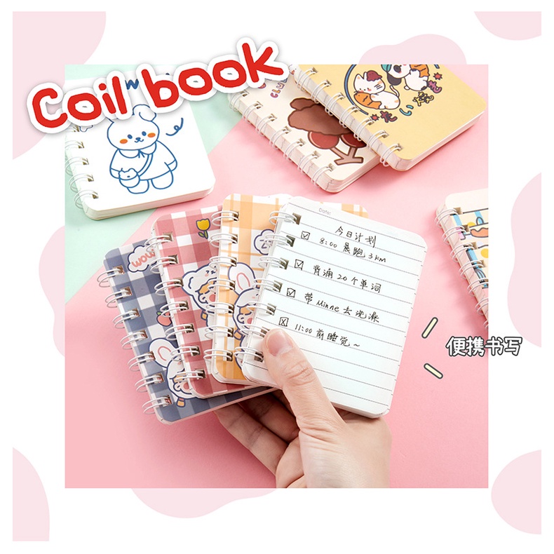 Buku Catatan Diary 80 Lembar Motif Kartun Lucu Untuk Pelajar Perempuan