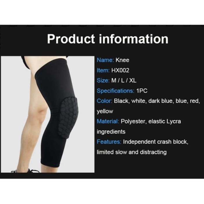 REXCHI pelindung lutut knee support pad braces olahraga bersepeda