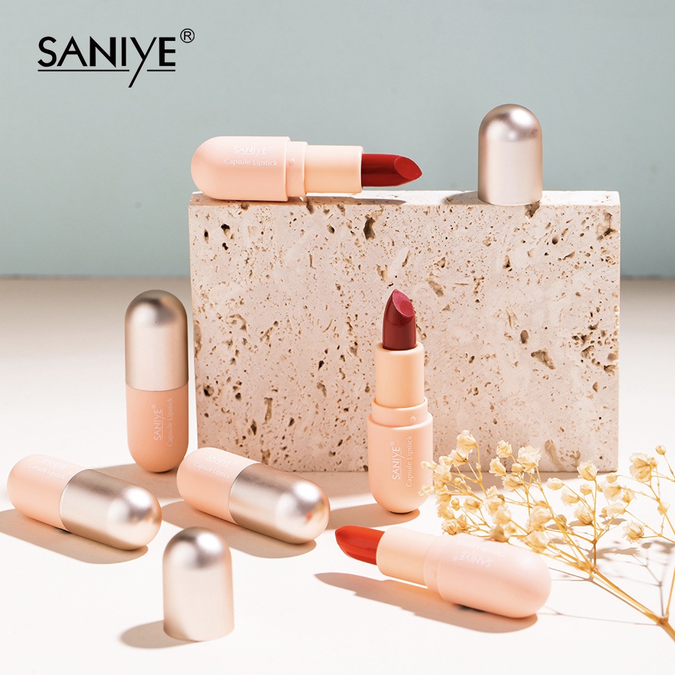 SANIYE Capsule Lipstick Velvet Matte Lipstik Waterproof SA018