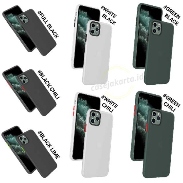 IPHONE 6 6G 6S 6 PLUS 7G 8G SE 2020 7 PLUS 8 PLUS X XS XS MAX XR IPHONE 11 11 PRO 11 PRO MAX - TRIO DOFF TPU Soft Case Matte