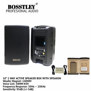 SPEAKER PORTABLE BOSSTLEY MAX10HD / MAX 10HD 10INCH ORIGINAL