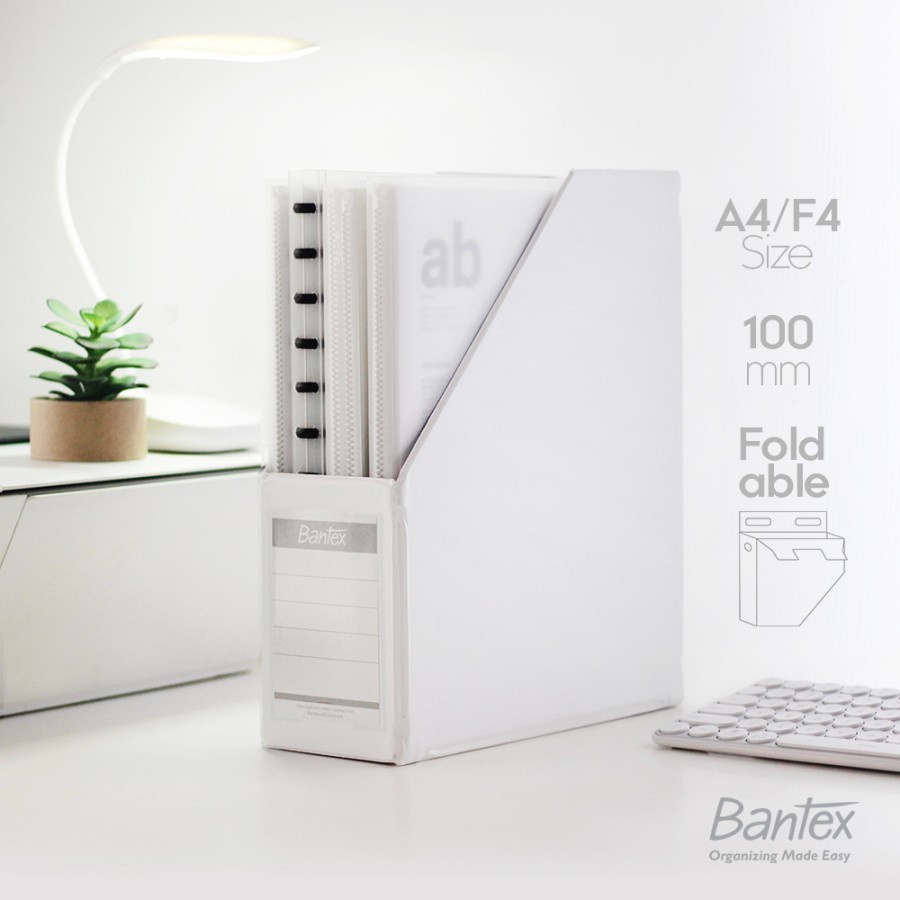 

Bantex Box File / Magazine File F4 Folio 100 mm White 4011 (PCS)