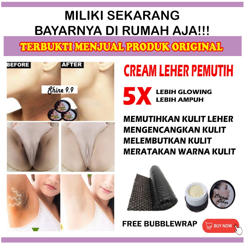 Pemutih Leher Pemutih Selangkangan Pemutih Ketiak Cream Pemutih Badan Krim Pemutih Leher Bpom COD Ba