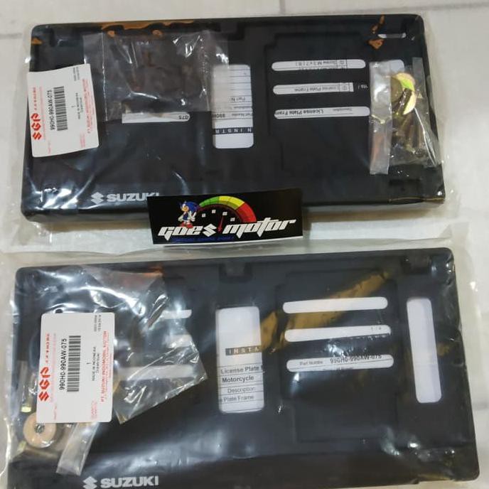 dudukan/cover plat nomor motor suzuki asli Guinea part