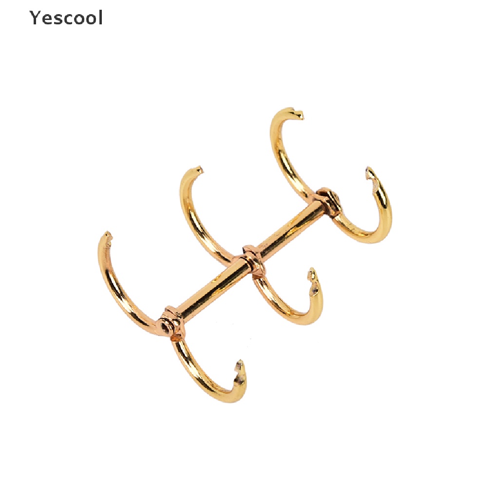 Yescool 1pc Ring Binder Loose Leaf Bahan Metal