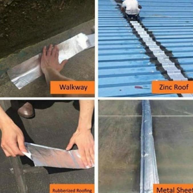 Lakban Anti Bocor Aluminium Foil Tape Penambal Bocor Serbaguna