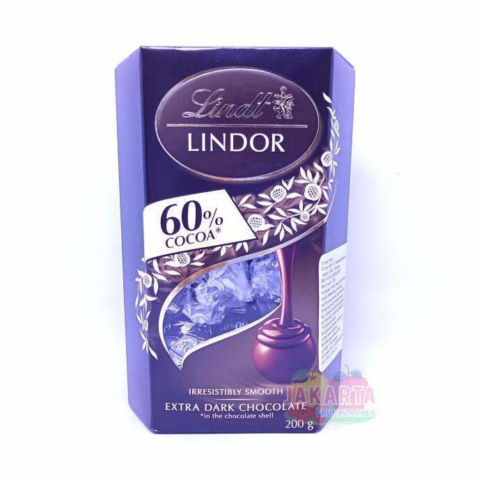 

(COKELAT) LINDOR SINGLE EXTRA DARK CHOCOLATE 200G