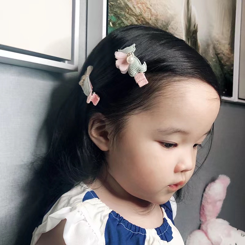 (Hello Girl) F155 Set Jepit Rambut Anak 6 In 1 Set /Jepit Rambut Anak Lucu Gaya Korea Import