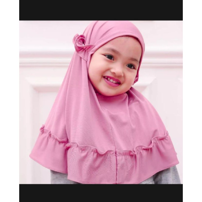 (TERLARIS) Jilbab Carla Anak Bayi Usia 0 - 3 Tahun |Hijab Tk Baby Perempuan Newborn Lucu 6 Sampai 1 Thn |Kerudung Sekolah Lembut Sd  Terbaru 2 – 12 Bln Premium