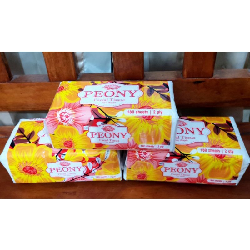 PEONY Facial Tissue 180 SHEET 2 Ply / Tissue Wajah Peony
