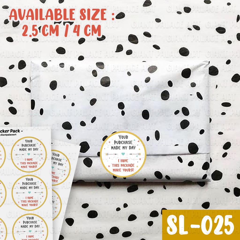 

[GIANT PALACE] 135 PCS LABEL PRODUK / THANKYOU STICKER / STICKER THANK YOU MURAH SL 025