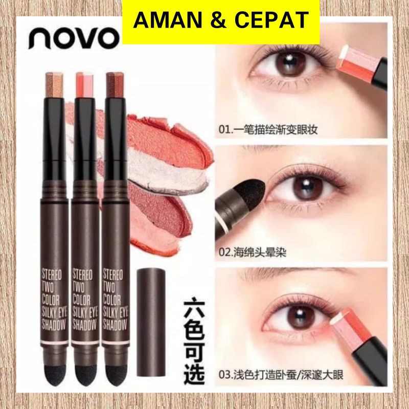 NOVO STEREO TWO COLOR EYESHADOW STICK