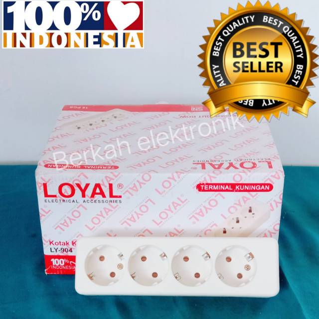 STOP KONTAK KOTAK 4 LUBANG "LOYAL LY904"