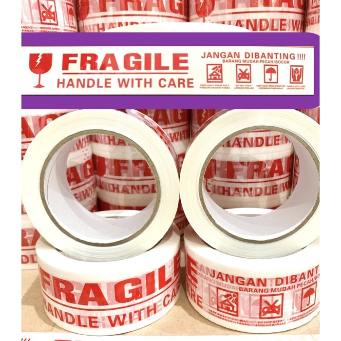 

Limited Lakban Fragile Putih 2" (48 Mm X 100 Yard Full ) Tebal Harga Murah Diskon