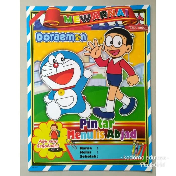 Jual Buku Mewarnai Anak Karakter Doraemon Buku Aktifitas Anak Tk Paud Shopee Indonesia