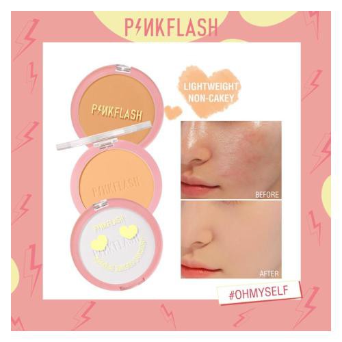 PINKFLASH Pressed Powder Long-lasting Matte Oil Control Special Edition Bedak Padat