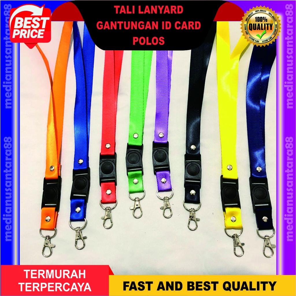 

Tali Id card 2 Cm Stopper Bahan Nylon Mengkilap Berkualitas