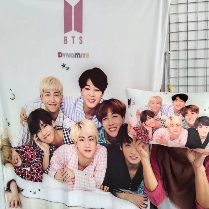 selimut bts bt21 kpop korea printing import Termurah