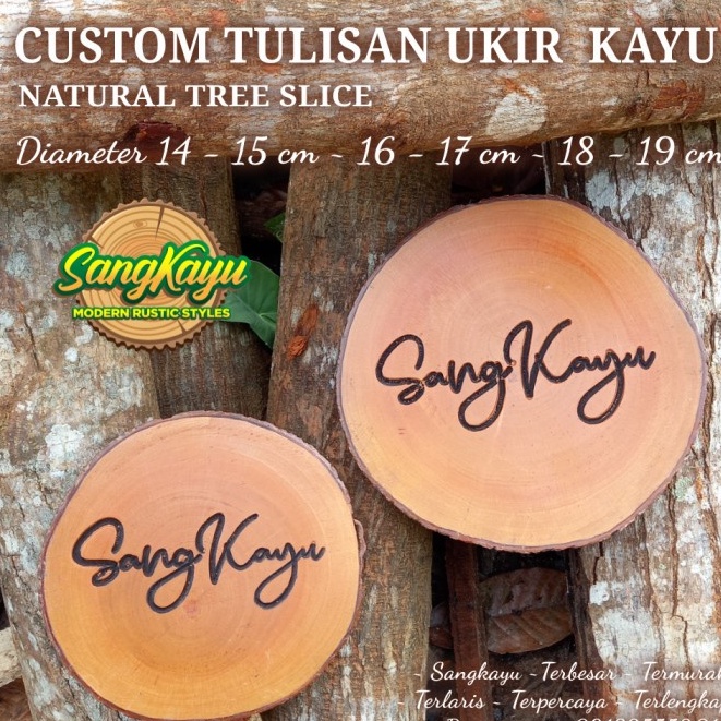 Talenan ukir tatakan kayu wood art ukir custom hiasan properti foto